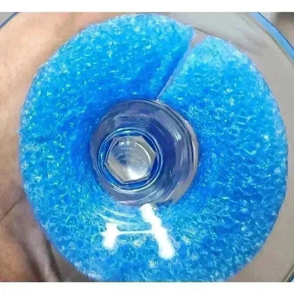 Vintage Josair Edith Crystal Large Claret Wine Glass Goblet Set 4 Glasses Signed - Picture 5 of 6